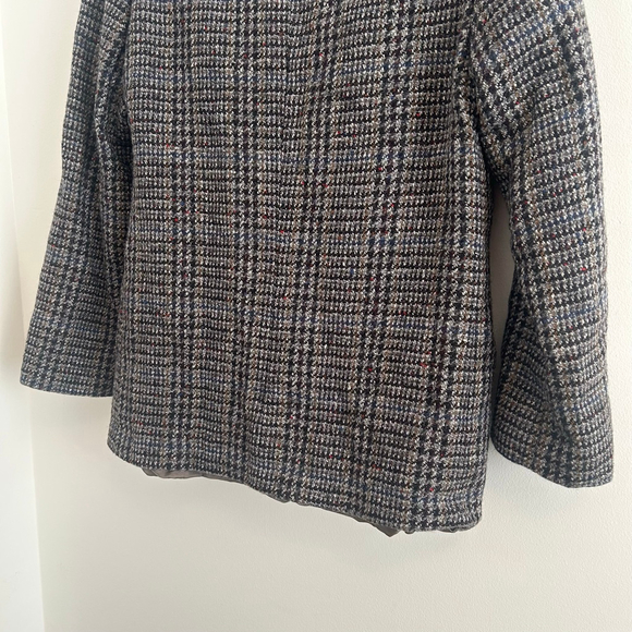 Vintage Daks Wool Silk Houndstooth Oversized Blazer Size Medium - Picture 12 of 15